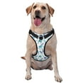 thumbnail image 1 of Haiem Cool Giraffe Pattern No-Pull Dog Harness Reflective Front Clip Vest with Handle,Step-in Air Dog Harness,Adjustable 2 Metal Rings 4 Buckles-Medium, 1 of 6