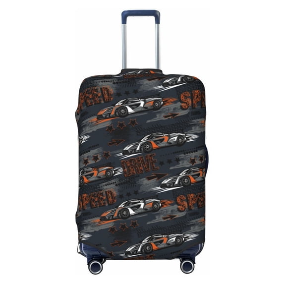 Haiem Cool Sports Car Luggage Cover Printed Suitcase Covers for Luggage Elastic Washable Suitcase Protector Fits 18-32 Inch Luggage-Medium