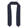 thumbnail image 1 of Haiem Copper-Gold Gloss Outline Navy Dark Blue Pattern Graduation Stole 2024 | Premium Satin Sash for Graduation Ceremony, 1 of 7