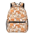 thumbnail image 1 of Haiem Corgi Animal Printed School Backpack,Casual Travel Lightweight Backpack,Durable Comfortable Multifunctional Backpack,Laptop Backpack, 1 of 5