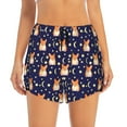 thumbnail image 1 of Haiem Corgi Lying With Moons And Stars Women's 2 in 1 Running Shorts - Lightweight Athletic Workout Gym Yoga Breathable Sports Shorts Liner with Phone Pockets-XX-Large, 1 of 9
