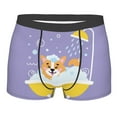 thumbnail image 1 of Haiem Corgi Washing in Bathtub Men's Boxer Briefs, Every Day Comfort Stretch Cotton Moisture-Wicking Underwear-XX-Large, 1 of 9
