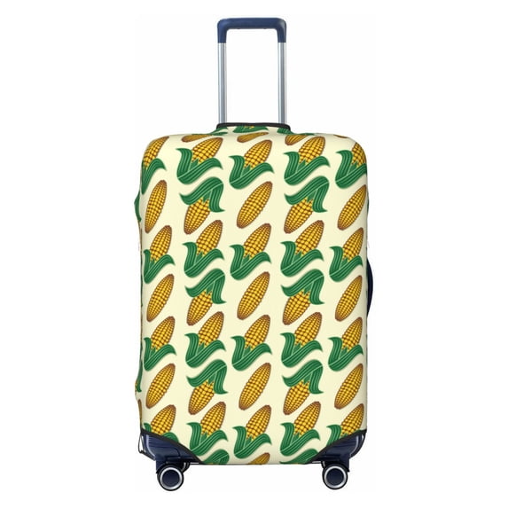 Haiem Corn Luggage Cover Printed Suitcase Covers for Luggage Elastic Washable Suitcase Protector Fits 18-32 Inch Luggage-Small