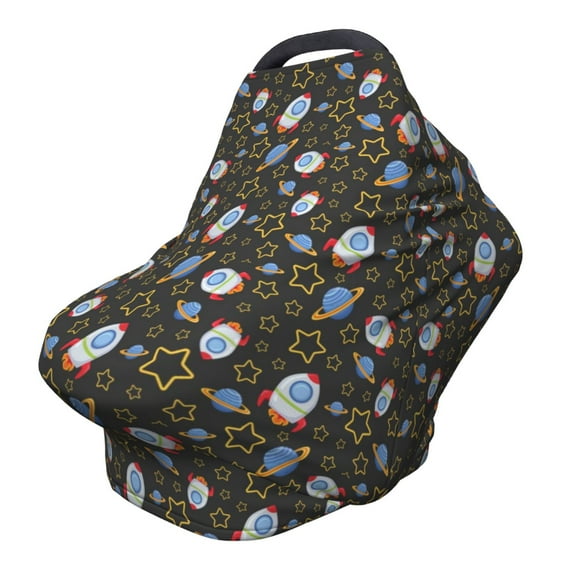 Haiem Cosmic Baby Nursing Cover & Nursing Poncho - Multi Use Cover for Baby Car Seat Canopy, Stroller Cover, 360°Full Privacy Breastfeeding Coverage