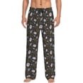 thumbnail image 1 of Haiem Cosmic Men's Pajama Pants Ultra Lightweight Pjs Bottoms Sleepwear Bottom Pants with Pocket Drawstring-XX-Large, 1 of 7