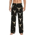 thumbnail image 1 of Haiem Cow Skulls Men's Pajama Pants Ultra Lightweight Pjs Bottoms Sleepwear Bottom Pants with Pocket Drawstring-Small, 1 of 9