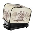 thumbnail image 1 of Haiem Cowboys Riding Horses Print Toaster Covers 2 Slice Wide Slot,Bread Dust Cover & Fingerprint Protection,Bread Machine Cover,Appliance Covers, 1 of 7