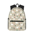 thumbnail image 1 of Haiem Cute Alpaca Lightweight Backpack for School, Classic Basic Water Resistant Casual Daypack for Travel with Bottle Side Pockets, 1 of 8