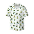 thumbnail image 1 of Haiem Cute Avocado Yoga Men's Casual Shirts Short Sleeve Button Down Shirts Fashion Textured Summer Beach Shirt-XX-Large, 1 of 7