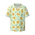thumbnail image 1 of Haiem Cute Baby Lion Men's Casual Shirts Short Sleeve Button Down Shirts Fashion Textured Summer Beach Shirt-XX-Large, 1 of 7