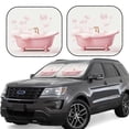 thumbnail image 1 of Haiem Cute Bathtub Windshield Sun Shade: Universal Foldable 2-Piece Car Front Window Sunshade - Blocks Uv Rays, And Reduces Heat,Essential Car Accessory Large, 1 of 7