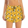 thumbnail image 1 of Haiem Cute Bee Butterfly Yelllow Women's 2 in 1 Running Shorts - Lightweight Athletic Workout Gym Yoga Breathable Sports Shorts Liner with Phone Pockets-XX-Large, 1 of 9