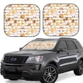 thumbnail image 1 of Haiem Cute Bee Gnome Windshield Sun Shade: Universal Foldable 2-Piece Car Front Window Sunshade - Blocks Uv Rays, And Reduces Heat,Essential Car Accessory Medium, 1 of 7