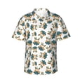 thumbnail image 1 of Haiem Cute Bunny Printed Hawaiian Shirt for Men - Men’s Casual Beach Summer Shirts - Stretch Fabric with Modern Fit-Medium, 1 of 9