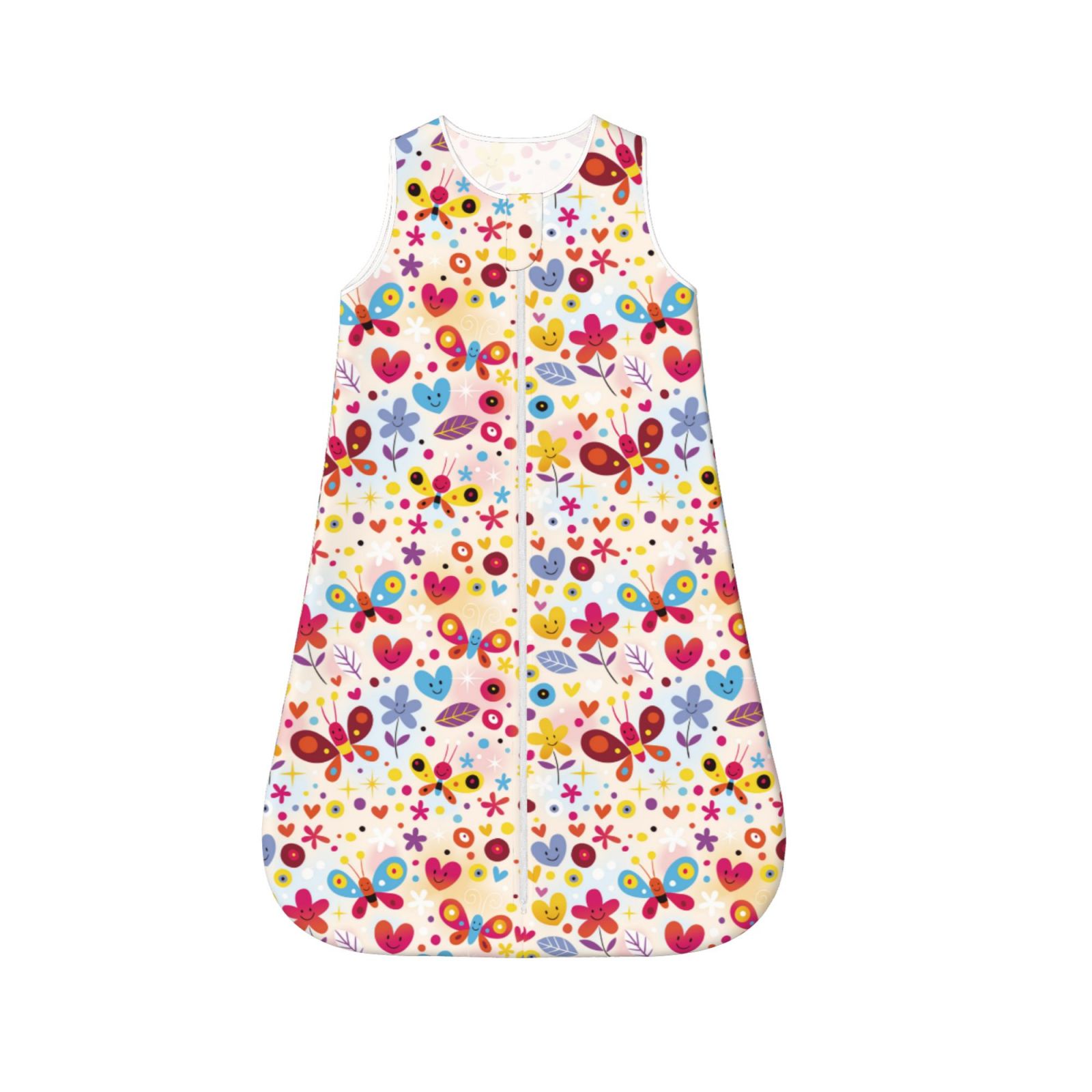 Haiem Cute Butterfly Flowers Printed Baby Sleep Sack 06 Months Muslin
