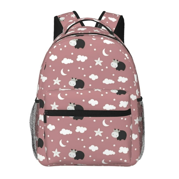 Haiem Cute Calf Printed School Backpack,Casual Travel Lightweight Backpack,Durable Comfortable Multifunctional Backpack,Laptop Backpack