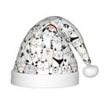 thumbnail image 1 of Haiem Cute Cat Pattern Santa Hat Confortable Velvet Christmas Hat for Christmas Party Favors Fit for Adults and Kids, 1 of 6
