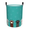 thumbnail image 1 of Haiem Cute Cat Paw And Dog Laundry Basket, Laundry Hamper, Collapsible Laundry Baskets, Dirty Clothes Hamper, Waterproof with Handles for College Dorm, Family-Small, 1 of 8