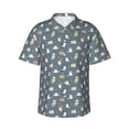 thumbnail image 1 of Haiem Cute Cats And Dogs Printed Hawaiian Shirt for Men - Men’s Casual Beach Summer Shirts - Stretch Fabric with Modern Fit-Small, 1 of 7
