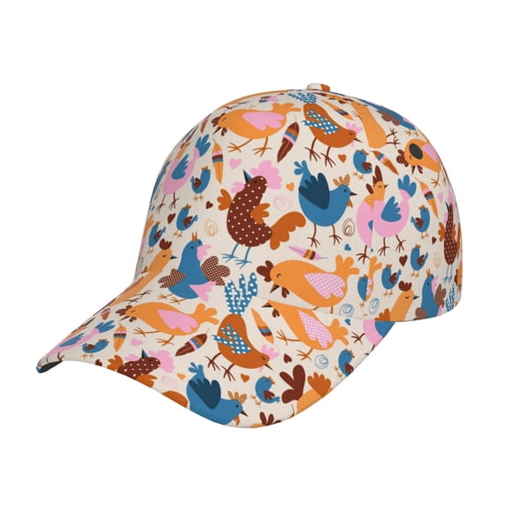 Haiem Cute Chickens Baseball Cap Dad Hat Cotton Soft Adjustable Fashion Hats for Men Women Unisex Style Headwear
