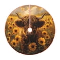 thumbnail image 1 of Haiem Cute Cow Sunflower Field Pattern Christmas Tree Skirt Merry Christmas Party Christmas Tree Decoration,New Year Decorations-36", 1 of 6