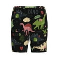 thumbnail image 1 of Haiem Cute Dinosaurs Men's Pajama Short with Soft Woven Cotton Elastic Waistband Sleep Short-Small, 1 of 9