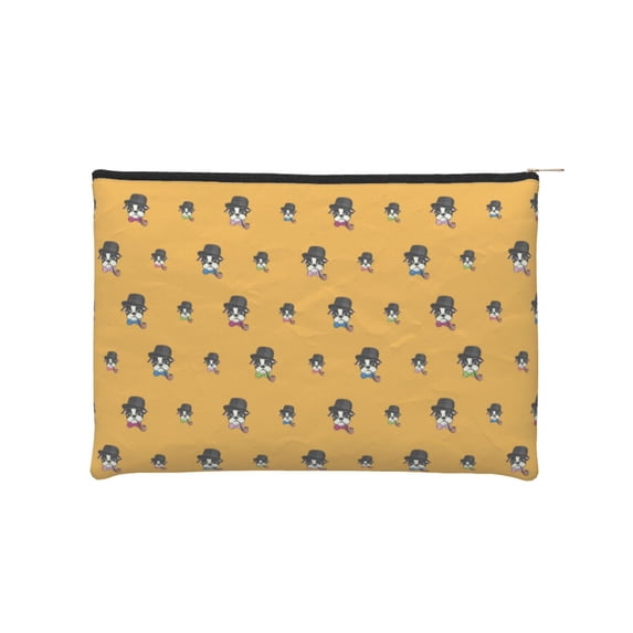 Haiem Cute Dog Music Lover Merch Makeup Bag, Cosmetic Bag,Singer Fans Cosmetic Bag, Portable Stationary Storage Organizer, Travel Makeup Bag