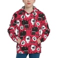 thumbnail image 1 of Haiem Cute Dog Pattern Boys Hoodie, Youth Pullover Hooded Sweatshirt, Kangaroo Pocket Hoodie for Kids Girls -Medium, 1 of 6