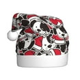 thumbnail image 1 of Haiem Cute Dog Pattern Santa Hat Confortable Velvet Christmas Hat for Christmas Party Favors Fit for Adults Men Women, 1 of 6