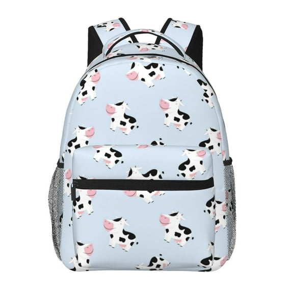 Haiem Cute Farm Cow Printed School Backpack,Casual Travel Lightweight Backpack,Durable Comfortable Multifunctional Backpack,Laptop Backpack