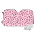 thumbnail image 1 of Haiem Cute Flamingo Car Windshield Sun Shade - Blocks UV Rays Sun Visor Protector, Sunshade to Keep Your Vehicle Cool, Universal Fit SUV Van Sedan-Medium, 1 of 7