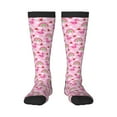 thumbnail image 1 of Haiem Cute Flamingo Socks, Funny Novelty Crazy Design Cotton Socks Sports Socks Knee High Socks For Men, Women,1Pairs - Gift For Working Friends, 1 of 8