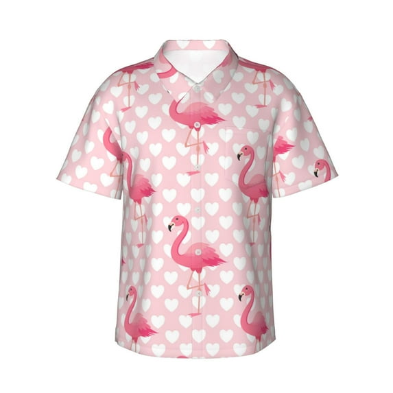 Haiem Cute Flamingo With Heart Men'S Pajama Pants Ultra Lightweight Pjs Bottoms Sleepwear Bottom Pants With Pocket Drawstring-Large