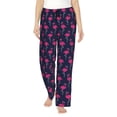thumbnail image 1 of Haiem Cute Flamingo Women's Pajama Pants Ultra Lightweight Pjs Bottoms Sleepwear Bottom Pants With Pocket Drawstring-X-Large, 1 of 7