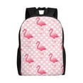 thumbnail image 1 of Haiem Cute Flamingo with Heart Backpack - Stylish and Durable 15-inch Laptop Backpack with Waterproof Oxford Fabric, 1 of 8