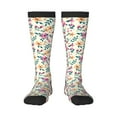 thumbnail image 1 of Haiem Cute Flower Socks, Funny Novelty Crazy Design Cotton Socks Sports Socks Knee High Socks For Men, Women,1Pairs - Gift For Working Friends, 1 of 9