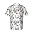 thumbnail image 1 of Haiem Cute French Bulldog Printed Hawaiian Shirt for Men - Men’s Casual Beach Summer Shirts - Stretch Fabric with Modern Fit-X-Large, 1 of 9