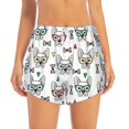 thumbnail image 1 of Haiem Cute French Bulldog Women's 2 in 1 Running Shorts - Lightweight Athletic Workout Gym Yoga Breathable Sports Shorts Liner with Phone Pockets-X-Large, 1 of 9