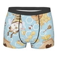 thumbnail image 1 of Haiem Cute Gnome Bee Collects Honey Men's Boxer Briefs, Every Day Comfort Stretch Cotton Moisture-Wicking Underwear-Large, 1 of 9
