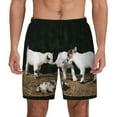 thumbnail image 1 of Haiem Cute Goat Baby Mens Swim Trunks with Compression Liner 2 in 1 Swimming Shorts Stretch Swimwear Quick Dry,Board Shorts-XX-Large, 1 of 9