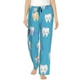 thumbnail image 1 of Haiem Cute Healthy Teeth Women's Pajama Pants Ultra Lightweight Pjs Bottoms Sleepwear Bottom Pants With Pocket Drawstring-Medium, 1 of 9