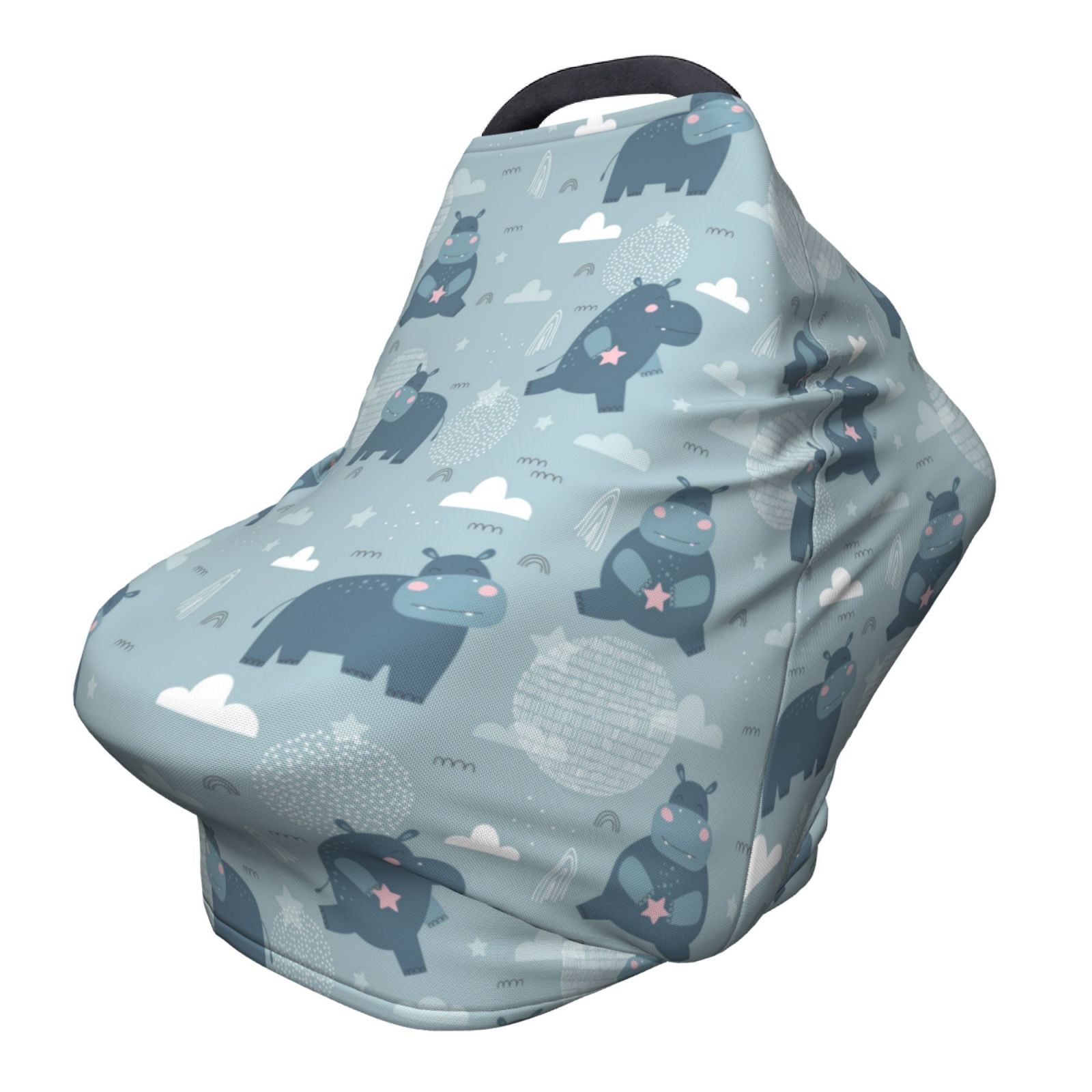 Haiem Cute Hippopotamus Baby Nursing Cover &amp; Nursing Poncho - Multi Use ...