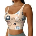 thumbnail image 1 of Haiem Cute Ink Drawn Elephants Pattern Womens Sports Bra - U Neck Padded Low Impact Yoga Bra Workout Crop Top Gym Moisture-Wicking Workout Vest -Medium, 1 of 9