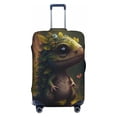 thumbnail image 1 of Haiem Cute Leaf Animal Luggage Cover Printed Suitcase Covers for Luggage Elastic Washable Suitcase Protector Fits 18-32 Inch Luggage-Large, 1 of 9