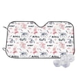 thumbnail image 1 of Haiem Cute Magic Bunny Car Windshield Sun Shade - Blocks UV Rays Sun Visor Protector, Sunshade to Keep Your Vehicle Cool, Universal Fit SUV Van Sedan-, 1 of 7