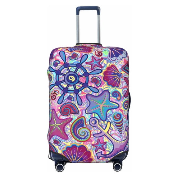 Haiem Cute Nautical Luggage Cover Printed Suitcase Covers for Luggage Elastic Washable Suitcase Protector Fits 18-32 Inch Luggage-X-Large