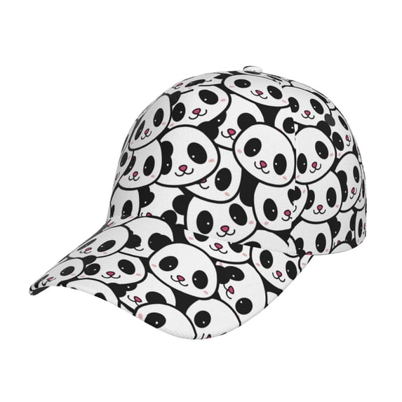 Haiem Cute Panda Baseball Cap Dad Hat Cotton Soft Adjustable Fashion Hats for Men Women Unisex Style Headwear