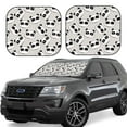 thumbnail image 1 of Haiem Cute Panda Car Windshield Sun Shade (2 Pieces) Foldable Windshield Sun Shade Car Accessories for Truck SUV Pickup-Large, 1 of 7