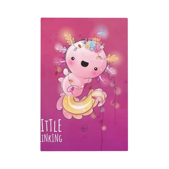 Haiem Cute Pink Axolotl A Pattern Decorative Wall Plates, 1-Gang 5.0" x3.0", Unbreakable Thermoplastic Faceplate Cover for Decorator Receptacle Outlet & Switch-Style V