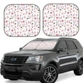 thumbnail image 1 of Haiem Cute Poodle Dog Car Windshield Sun Shade (2 Pieces) Foldable Windshield Sun Shade Car Accessories for Truck SUV Pickup-Small, 1 of 7